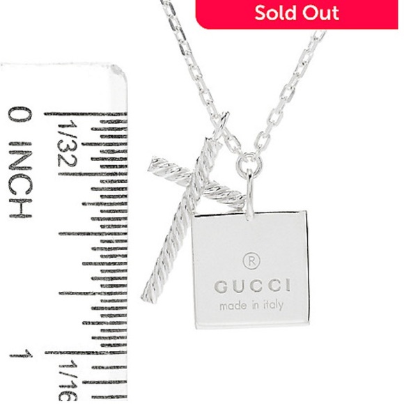 24 HR SALE❗️Gucci Square charm & Cross necklace - Picture 5 of 8